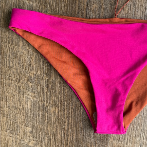 NWT LSpace Breakers Reversible Bikini Bottom Pink & Rust Size Small - Picture 6 of 13